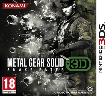 Metal Gear Solid Snake Eater 3D (Usa) box cover front